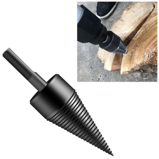 Electric Wood Splitter Drill, 42mm Cone, Square Shank, Household Use - 1