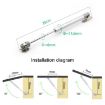 10" Rubber Head Cabinet Gas Holder Hydraulic Rod Buffer 80N Strut - 4