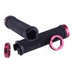 OQSPORT Wine Red MTB Bike Hand Grips - 2 PCS Anti-slip Lock Handlebar - 3