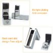 F Type Brushed Zinc Alloy Clip for 3-24mm Glass/Wood Board Bracket - 5