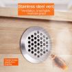 10pcs 25mm Stainless Steel Cabinet Air Vent Louvered Grille Cover - 4