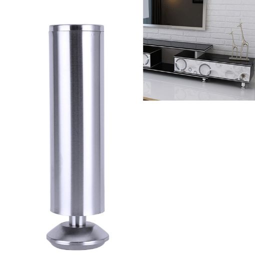 Stainless Steel Column Sofa Cabinet Foot, 200mm Height - 1