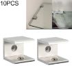 10 PCS Aluminum Alloy Glass Fixing Clip, Single Hole, 20mm, Size S - 1