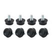 Adjustable Foot Pad Furniture Support Stub, 100 PCS M6x12 Screw - 2