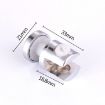 10 PCS Zinc Alloy 10mm Glass Fixing Clamp Bracket with Base - 2