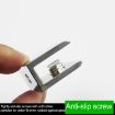 Zinc Alloy 10mm Rectangular Glass Fixing Clamp - Bright Fixed Bracket - 4