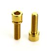 Titanium Bicycle Bottle Cage Screws M5 18mm Gold - 6 PCS Accessories - 2