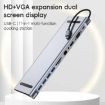 11-in-1 USB-C Docking Station: 4K HDMI, VGA, SD/TF, Ethernet, USB 3.0 - 3