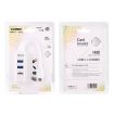 2 in 1 USB-C 3.1 to USB 2.0 Hub with 3 Ports & TF Card Reader - White - 4