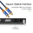 EMK LSYJ-A 5m OD6.0mm Gold Plated Toslink Optical Audio Cable - 4