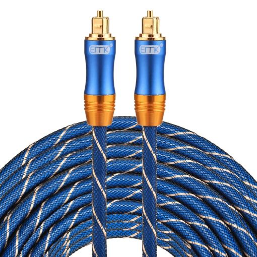 EMK LSYJ-A 25m Gold Plated Toslink Male to Male Optical Audio Cable - 1
