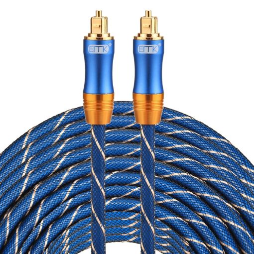 EMK LSYJ-A 30m OD6.0mm Gold Plated Toslink Male to Male Audio Cable - 1