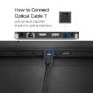 EMK 3m OD4.0mm Toslink Male to Male Digital Optical Audio Cable - 5