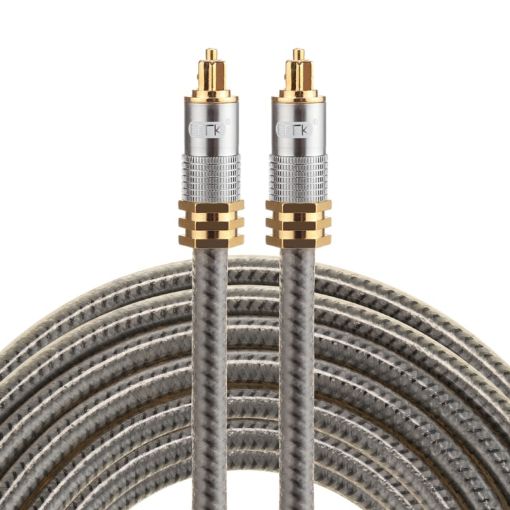 EMK YL-A 5m OD8.0mm Gold Plated Toslink Male to Male Audio Cable - 1