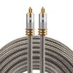 EMK YL-A 8m OD8.0mm Gold Plated Toslink Male to Male Optical Cable - 1