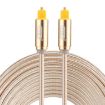 EMK 5m Gold Plated Toslink Male to Male Optical Audio Cable - 1