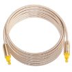 EMK 5m Gold Plated Toslink Male to Male Optical Audio Cable - 3
