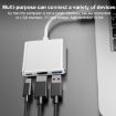 V125 USB-C Male to PD + HDMI + USB 3.0 Female 3-in-1 Converter Grey - 4