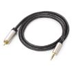 UGREEN 2m 3.5mm to RCA Audio Cable for Xiaomi Mi 1/2 TV (Black) - 4
