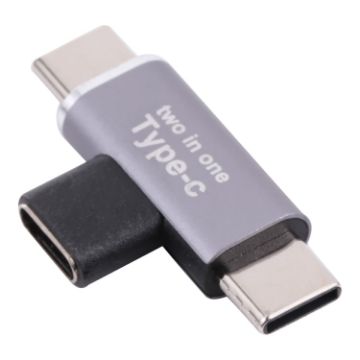 USB-C Female to USB-C Male Converter Adapter Dual Male Connectors - 1
