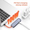 ROCK TR21 5-in-1 USB-C to HDMI + USB3.0 Docking Station 4K 60Hz PD - 5