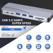 Rocketek HC452 14-in-1 Type-C Hub Adapter: RJ45, HDMI, VGA, 100M - 3