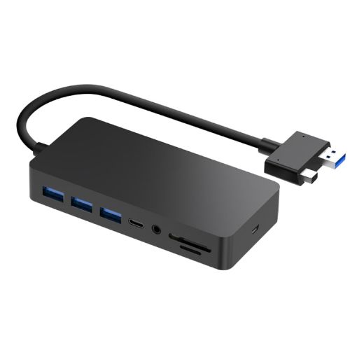 Rocketek SH701 11-in-1 USB 3.0/RJ45 HUB Adapter for Surface Pro 5/6 - 1
