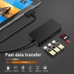 Rocketek SH701 11-in-1 USB 3.0/RJ45 HUB Adapter for Surface Pro 5/6 - 7