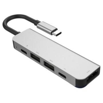 5 in 1 HDMI USB-C Hub Adapter with 2 USB & 2 PD Ports - 1