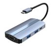 BYL-2106 7-in-1 USB-C/Type-C Docking Station HUB Adapter - Silver - 1
