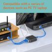 OZHW3 RJ45 1 to 2 Splitter Adapter 1000M LAN Ethernet Connector - 7