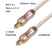 QHG02 2m Toslink SPDIF Digital Optical Audio Cable Male to Male OD6.0mm - 3