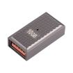 USB Female to USB-C Female 10 Gbps Charging Adapter - Gun Metal - 3