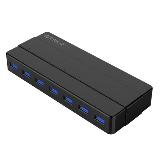 ORICO H7928-U3 7-Port USB 3.0 HUB with 1m Cable - Black ABS Material - 1