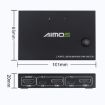 AIMOS AM-KVM201CC 2-Port USB Hub HDMI KVM Switch - No Extension Cable - 3