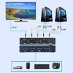 AIMOS AM-KVM201CC 2-Port USB Hub HDMI KVM Switch - No Extension Cable - 6