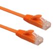 10m Orange CAT6 Ultra-thin Flat Ethernet LAN Cable RJ45 Patch Lead - 3