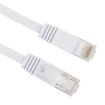 10m CAT6 Ultra-thin Flat Ethernet LAN Cable RJ45 - White Patch Lead - 3