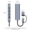 BYL-2208TU 5-in-2 USB-C Docking Station HUB Adapter for USB/Type-C Devices - 3