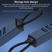 RDS 6307-3 USB-C to USB3.0 + Dual USB2.0 + RJ45 4-in-1 HUB Adapter - 6
