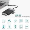 6 In 1 Multi-function Card Reader: USB 3.0, XQD, CF, TF, SD - Silver - 5