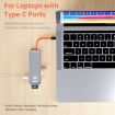 ROCK TR01 10-in-1 Type-C/USB-C to HDMI VGA Multifunction Hub Adapter Silver - 4