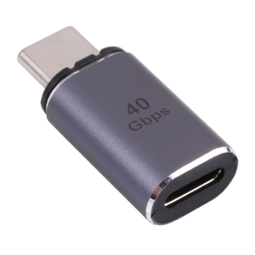 40Gbps USB-C Male to USB-C Magnetic Head Female Adapter - 1