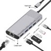 6 in 1 Multifunctional HUB: 8 Pin to RJ45, HDMI, Charging, 3 USB Ports - 4