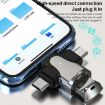 3 In 1 OTG Adapter Tarnish - USB, Micro USB, Type-C Connector - 5