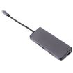 8 in 1 Type-C Adapter: HDMI, USB 3.0, LAN, VGA, TF/SD Reader (Grey) - 2