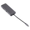8 in 1 Type-C Adapter: HDMI, USB 3.0, LAN, VGA, TF/SD Reader (Grey) - 3