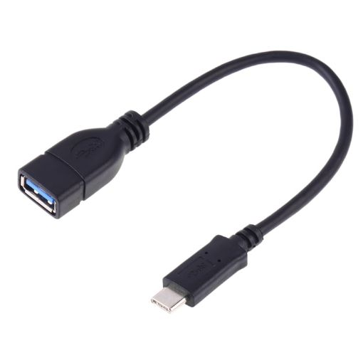 USB-C 3.1 Male to USB 3.0 Female OTG Adapter Cable, 20cm Length - 1
