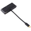 USB-C Hub Adapter: USB 2.0, Audio, VGA, HDMI Ports (Black) - 3