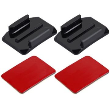 PULUZ Curved Surface & Adhesive Mounts for GoPro, Insta360, DJI Cameras - 1